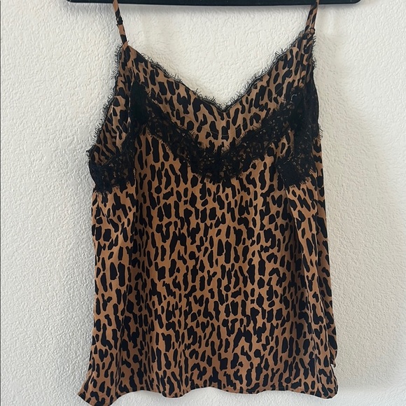 BP WOMEN  SIZE XL Leopard Print Lace Trim Cami Top - Picture 8 of 11